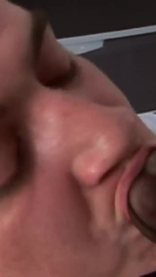 Dude fucked her then cums on her feet