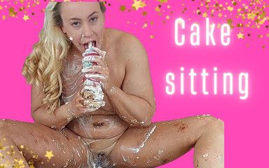 Cake sitting