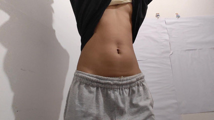 Cute Petite Girl Touches Her Pussy and Caresses Her Small Tits, Opens Her Pussy for You to Stick Your Cock in It