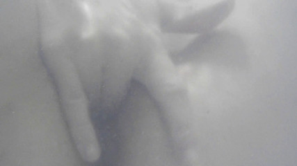 Masturbating in the bathtub closeup