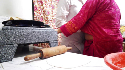 Husband Fuck Wife While Cooking in Kitchen