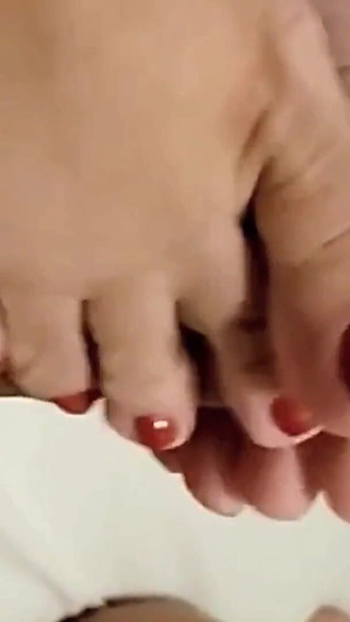 Hot Wife Footjob