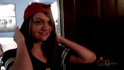 Behind the scenes showing her skills