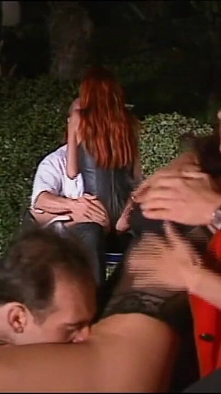 Two Fantastic Busty MILFs Fucked by Two Huge Vintage Cocks