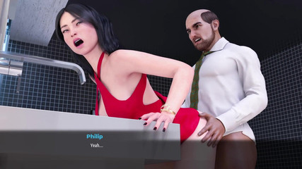 Fashion Business - #7 Monica fuck in toilet and sucking dick - 3d game