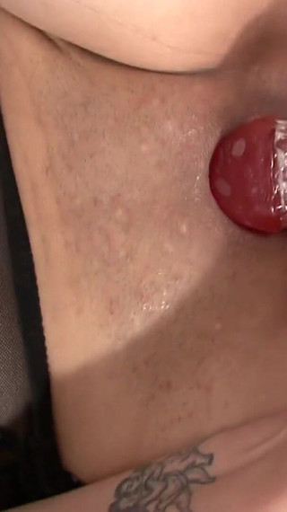 In lingerie, the beautiful brunette pleases her hot cunt alone