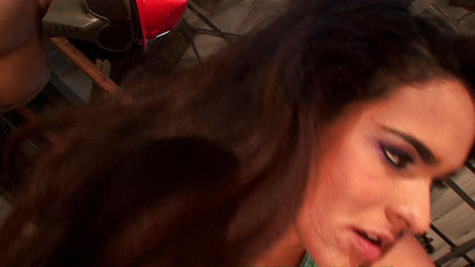 Angry babe gets pounded by a couple of hard working men