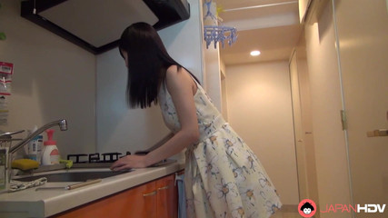 Mai Araki and Boyfriend Get Naked While Cleaning the House