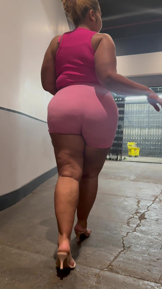 Fat Ass Thick Legs - Short Shorts - No Panties - Sensual Erotic