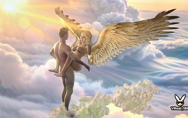 Fuck a Hot Angel as a Spicy Reception in Heaven!