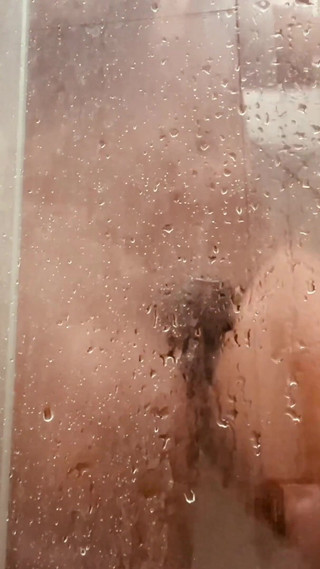 Girl Being Filmed While Taking a Shower, Showing off Her Hairy Pussy.