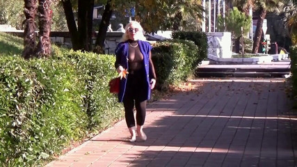 Nylon Boobs in Public