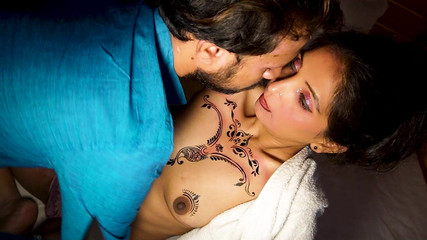 A Body Painting Workshop and Artist & His Assistant Going to Fuck His Sexy Model, Threesome Hardcore