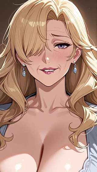 Blonde GILF Hentai Porn