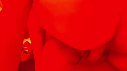 Dominating My Cuckold in Amazon Position in a Nice Neon Lights Room