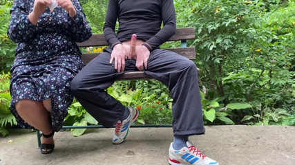 Curvy Mother-in-law Made Me Cum in a Condom on the Street