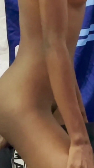 Flat Teen Riding with Panties on