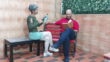 I Go Out to the Street with My Stepfather and I Fuck Him in Public