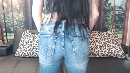 Jeans ass shake & clench