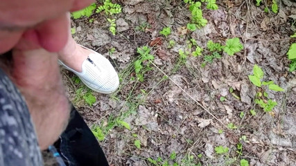 A Friend Sucks My Dick in a Park and Swallows Cum