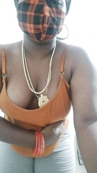 Chubby Tamil Stepaunty Plays with in Full Mood