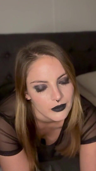 Sexy Smoking and Undressing Time All in Black Part 1