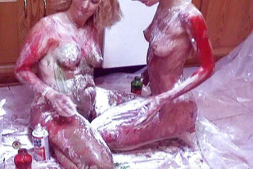 Messy fetish porn with housewifes