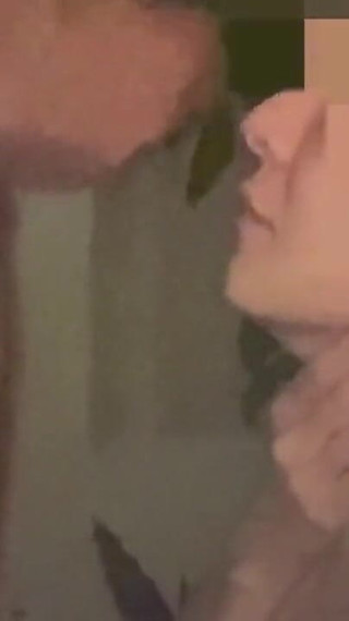 Step Daddy Giving Dirty Deep Throat Cum Swallow Training to Stepdaughter