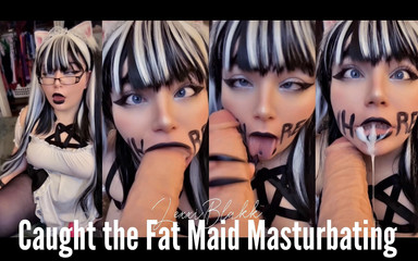 Caught the Fat Maid Masturbating
