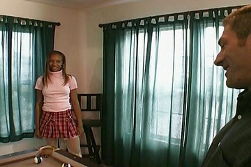 Sophomore Babe Got Face Covered with Cum