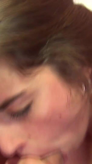 Lovely teen gets spitroasted in a threesome