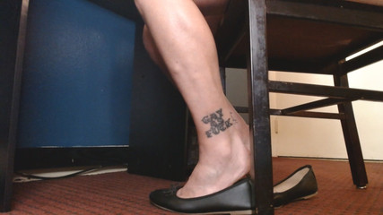 Makeup Chair Shoeplaying Black Ballet Flats