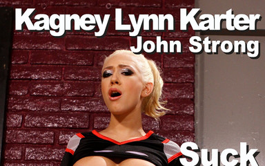 Kagney Lynn Karter & John Strong suck, fuck, facial