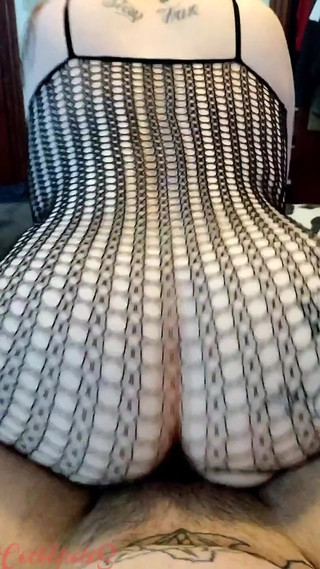 Riding a Thick Dildo and Dick Until He Cums