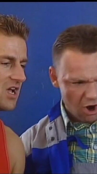 MILF Pissed on Pussy and Huge Tits Then Fucked by Two Horny Mechanics