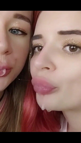 Hot Students Play with Saliva