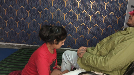 A Pushed Poor Girl Came to Ask for Work and the Owner Took Advantage