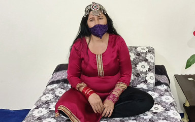 Beautiful Punjabi Pakistani Stepaunty Orgasm with Dildo