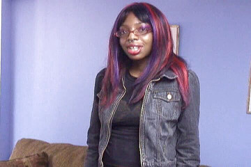 Shy black amateur teen casting