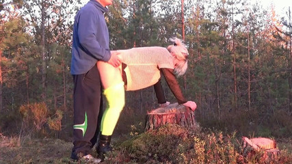 City lady and villages hooligan