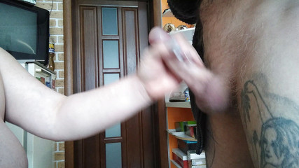 I finished the bitch in the mouth after a deep blowjob