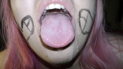 Dirty Cumslut Taste a Lot of Cum From Used Condoms - Milky Mari