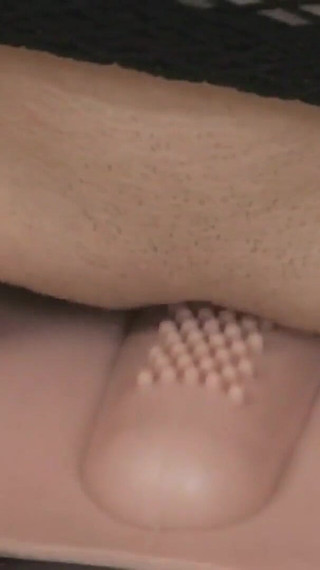 My girlfriend a slutty 18 year old with a smooth brunette pussy uses sex toys to pleasure herself and fingers herself