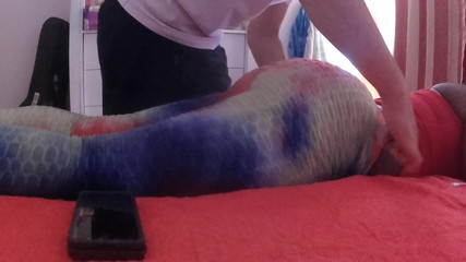 My Step Mother Asks Me for a Massage on Her Big Ass and I Can’t Resist