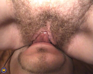 Older lady catches young man watching porn