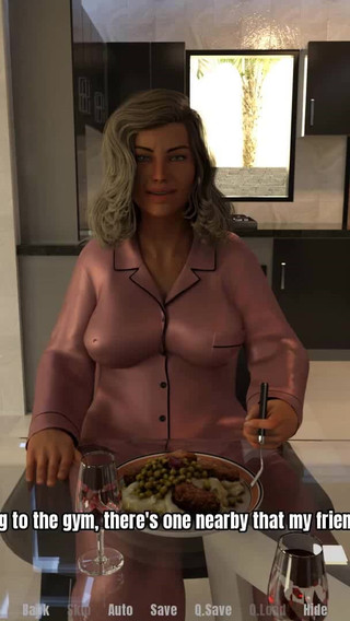 Grandmas house: dinner with sexy mature MILF ep.4