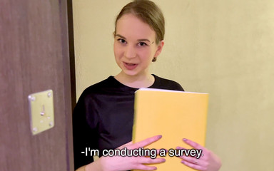 The sex shop courier offered to try a new toy together.