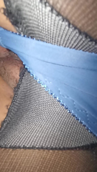 Stepniece in the Blue Lingerie with a Nice Ass