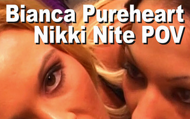 Bianca Pureheart & Nikki Nite & Dick Delaware throat fuck anal a2opm facial