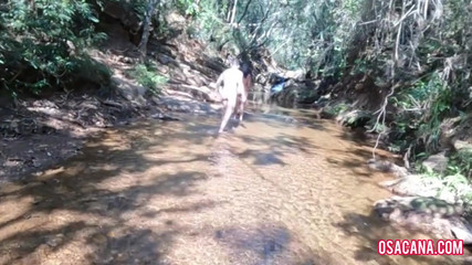 Having Sex with the Young Girl at the Waterfall Friend Filming